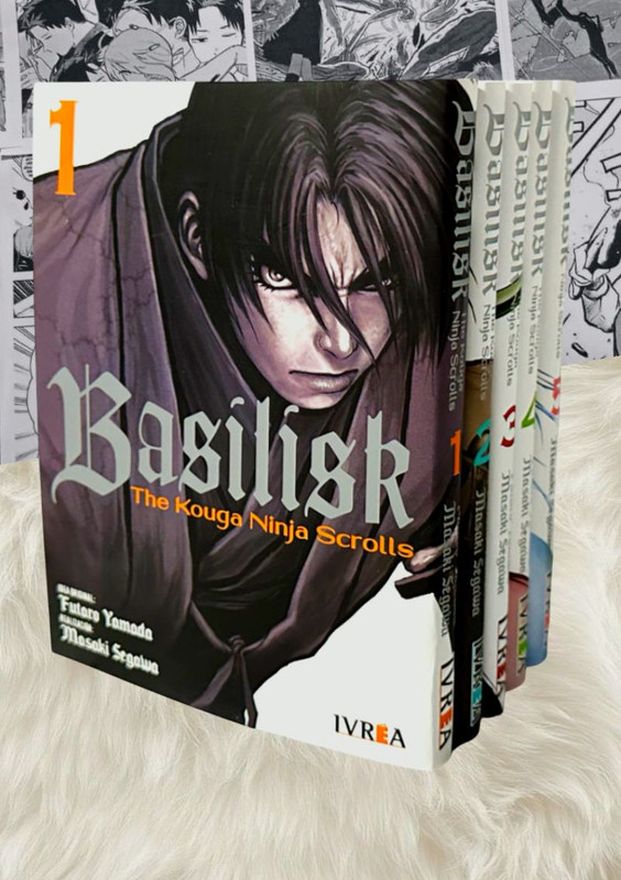 12-BASILISK-THE-KOUGA-NINJA-SCROLLS-SERIE-COMPLETA-5-TOMOS.jpg Basilisk: The Kouga Ninja Scrolls (Serie Completa - 5 Tomos) | Ivrea Argentina