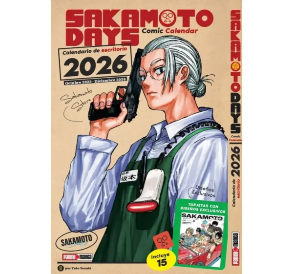 CALENDARIO DE ESCRITORIO SAKAMOTO DAYS 2026 | Panini México