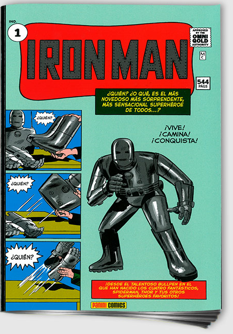 MARVEL GOLD IRON MAN 1 NACE IRON MAN
