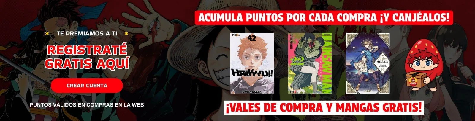 Oferta de manga gratis