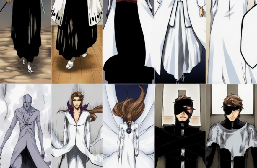 BLEACH evolución visual Aizen