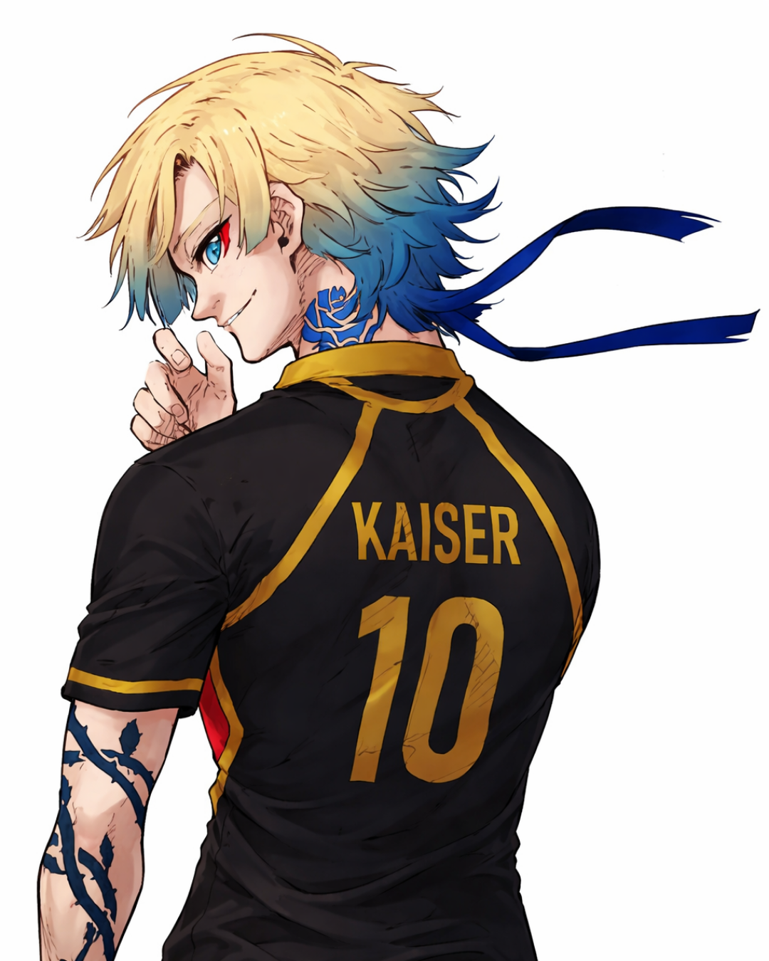 Blue Lock Kaiser ilustración oficial